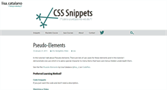 Desktop Screenshot of css-snippets.com